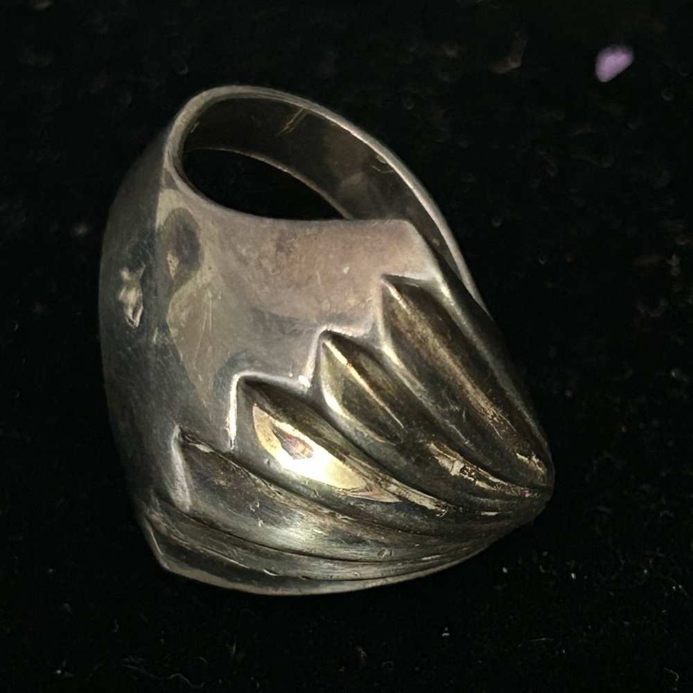 Mexico 925 Silver Statement Ring - image 1